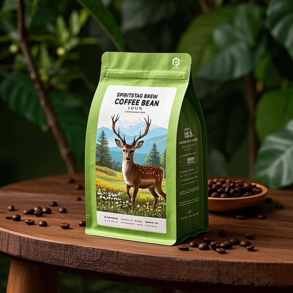 Custom Printed Reusable Food Grade Zipper Moisture Proof Stand up Pouch Bag 340g