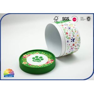 China 4C Printed Round Paper Packaging Tube Matte Lamination Recycled Customized on sale