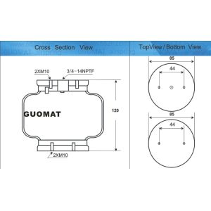 Goodyear 1B5-2 Industrial Air Spring / Bellows NO. 579 913 502 GUOMAT 1B5502