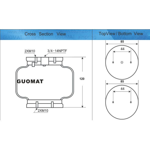Goodyear 1B5-2 Industrial Air Spring / Bellows NO. 579 913 502 GUOMAT 1B5502