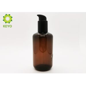 Quality Amber Shampoo And Conditioner Bottles / Empty Plastic Pump Bottles 150ml for sale
