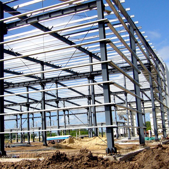 Steel Workshop With PVDF/PVC Coated Sail Finish 150KM/h Wind Load And Installati