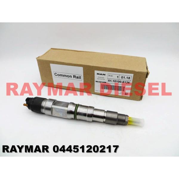 Buy BOSCH Genuine common rail fuel injector 0445120061, 0445120217, 0445120274 for MAN 51101006064, 51101006126, 51101006138 at wholesale prices