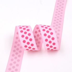 logo dot printed ribbon silk screen