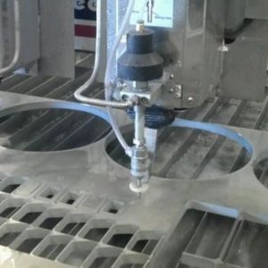 CNC waterjet cutting Abrasive medium Garnet sand mesh 80