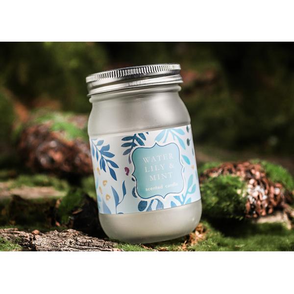 Large Frosted Glass Candle Holder Lead - Free Glass Unique Design