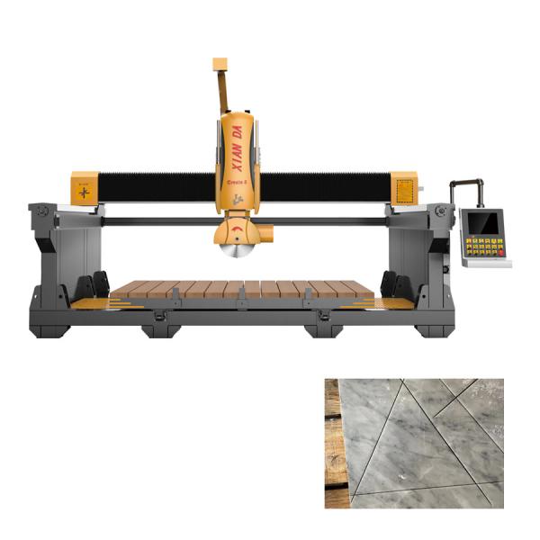 5 Axis CNC Intelligent Bridge Stone Cutting Machine 3400X2000X180mm Max Cutting