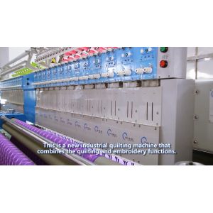 Industrial Embroidery Machines Single Needle Quilting Machine With Smooth Stitch