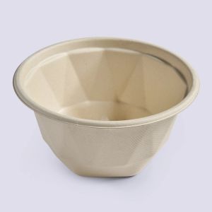 Paper Packaging Sugarcane Bagasse Disposable Soup Biodegradable Bowl With Lid