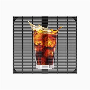 Grille Structure Transparent LED Screen Natural Illumination with Unobstructed