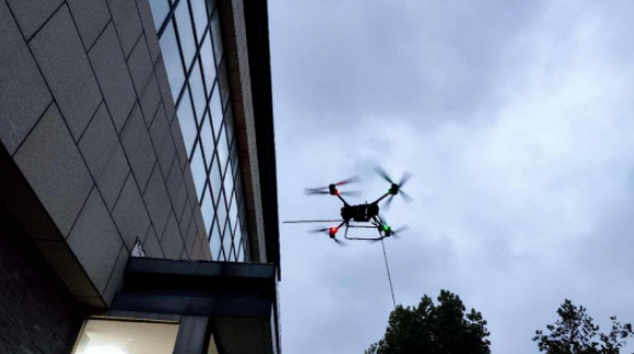 Quality Multi Sensor Payload Window Washing Drone Waterproof Weatherproof Drones For Cleaning Buildings for sale