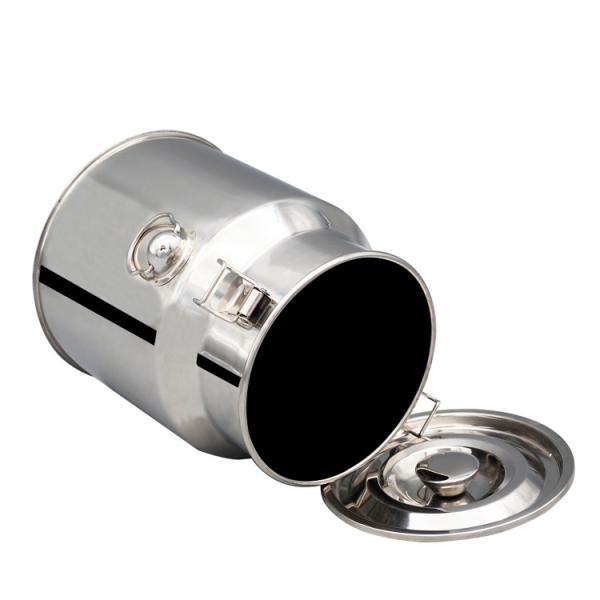 Buy 15L Storage Mixing Tank SS 304 Food packaging Stainless Steel Milk Pail at wholesale prices