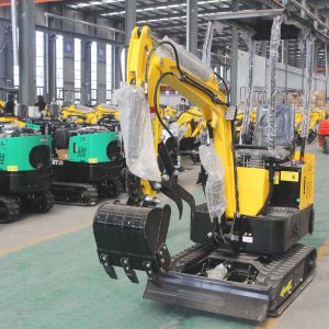 Yellow Customised Mini Excavator Mini Crawler Tracked Digger With Attachment