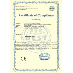 SHENZHEN ANWELL INDUSTRY CO.,LIMITED Certifications