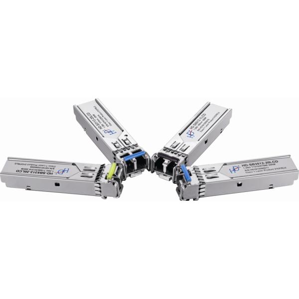 Hot Pluggable BIDI SFP Fiber Transceiver Durable For Gigabit Ethernet