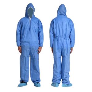 China 50gsm SMS Non Woven Disposable Protective Suit on sale