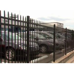 Anti Climb Picket 6ft High Wrought Iron Fence With 14ga Pipe