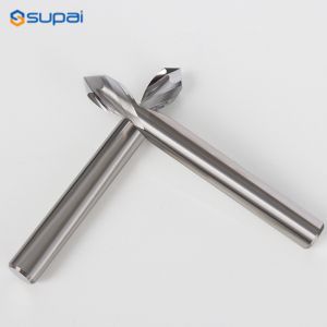 Chamfer Carbide Custom End Mill Cutters 45 Degree Angle