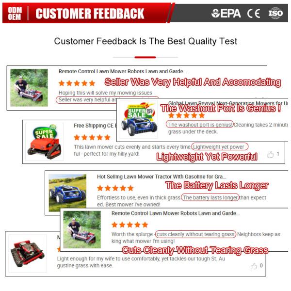 China Manufacture Commercial Zero Turn Mower Autonomous Sickle Bar Lawn Mower Remote Control Slope Mower Professional for Sale