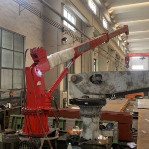 Marine Deck Telescopic Boom 8M Offshore Pedestal Crane