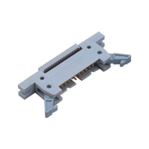 Pierced Line Latch Header Type Pin Header Connector , Right Angle 2.54 Mm Female