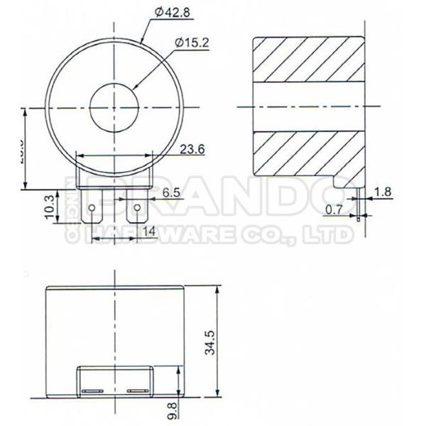 LPG CNG Electronic Reducer Regulator Vaporizer 2 Pin Solenoid Coil