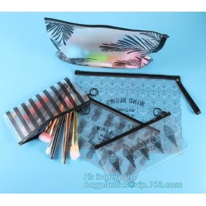 EVA zipper bag with zipper or slider for bra, slider zip lock black zip lock bag