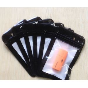 Transparent Self Seal Resealable Zipper Packaging Bag With Hang Hole