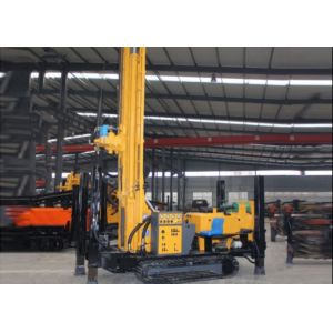 Crawler Mounted Commercial Water Well Drilling Rig 180 Meters Blasting Rocky