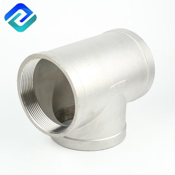 Buy CF8M T13401 Stainless Steel Tee Fittings Weld Acid Pickling at wholesale prices