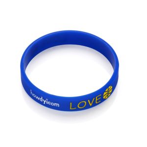 China adult size 1 color filled  eco-friendly silicone wristband for promotional gift on sale