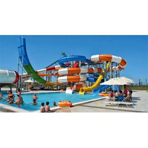 Quality Child Amusement Park Swimming Pool Equipment Fiberglass Toys Water Slides for sale