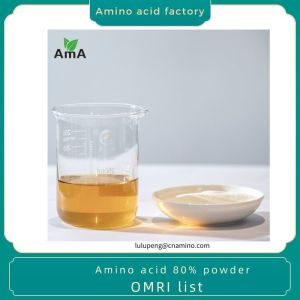 Quality Hydrolysate Protein Amino Acid Organic Fertilizer Amino Acid 80% Powder for sale