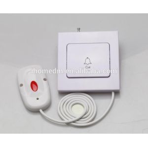 Wireless patients button and nurse station indicate lights display panel