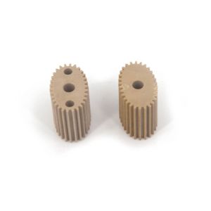 China Flame Retardant Two Layers Peek Gears Plastic Engineering Parts on sale