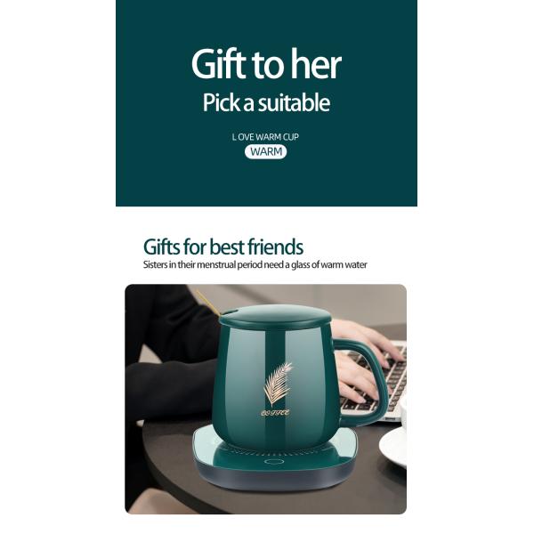 Tumbler Travel Vacuum Mug 300ml Smart Ceramic Sublimation Coffee Cup Mugs Thermostat Cup Gift Box