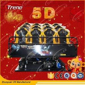 Multiplayer 7D Cinema Simulator With Aluminum Alloy Metal Screen