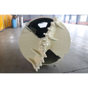 3000mm Rig Rock Drilling Bucket Small Bullet Teeth Welding