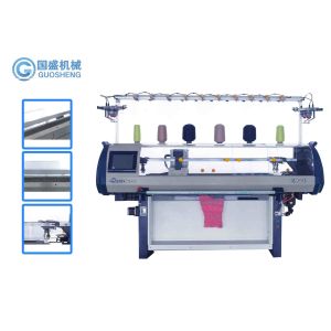 Single System 52inch Polyester Sweater Flat Knitting Machine