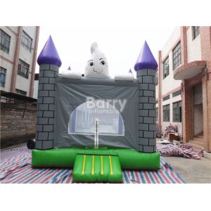 Flame Resistant 0.55mm PVC Halloween Inflatable Jumping Castles For Festival