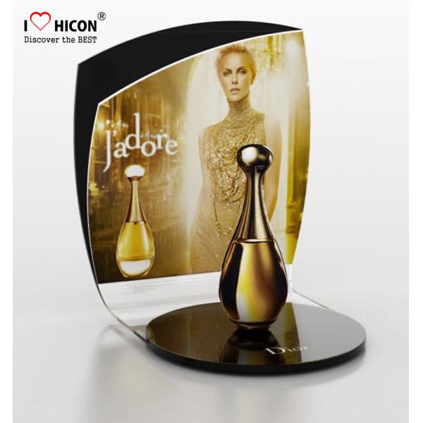 Lighting Makeup Display Stands Acrylic , Perfume Cosmetic Display Units Countertop