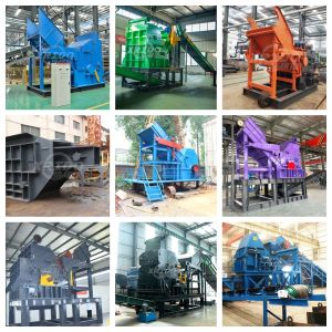 Multifunctional Scrap Metal Recycling Equipment 18.5kw Iron Scrap Crushing