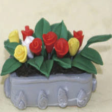Model Ceramic pot Flower CF38