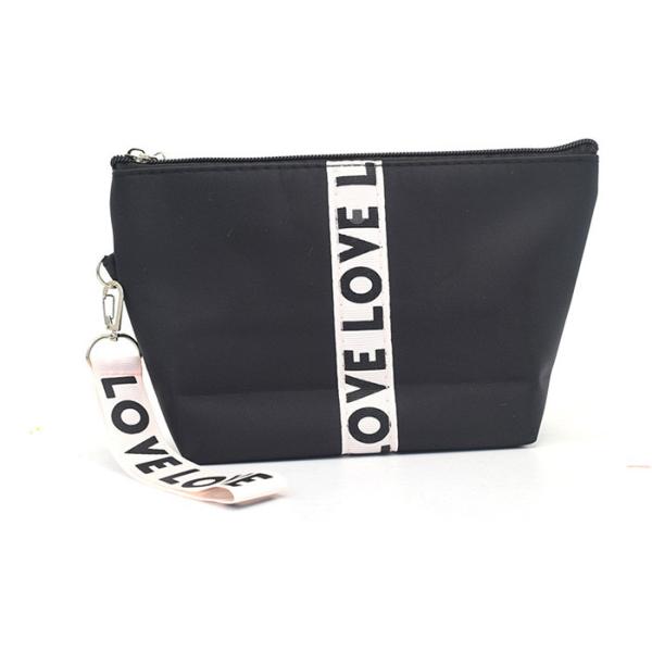 Buy Convenient Carrying Zippered Cosmetic Bag Makeup Organizer / Travel Bag With Hand Strap at wholesale prices