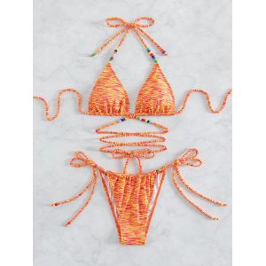 Ruffles Striped Swimming Suits Bikini For Women/Girls Sexy Fashion Moisture