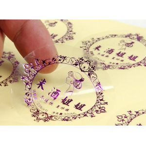 PVC sticky label the printing as customize