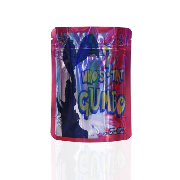 3.5g Aluminized Foil Smell Proof Mylar Packaging Bag 8th Plug Zip Lock Mylar Bags