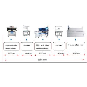 FPCB 1M conveyor 1400*350 mm conveying SMT machine