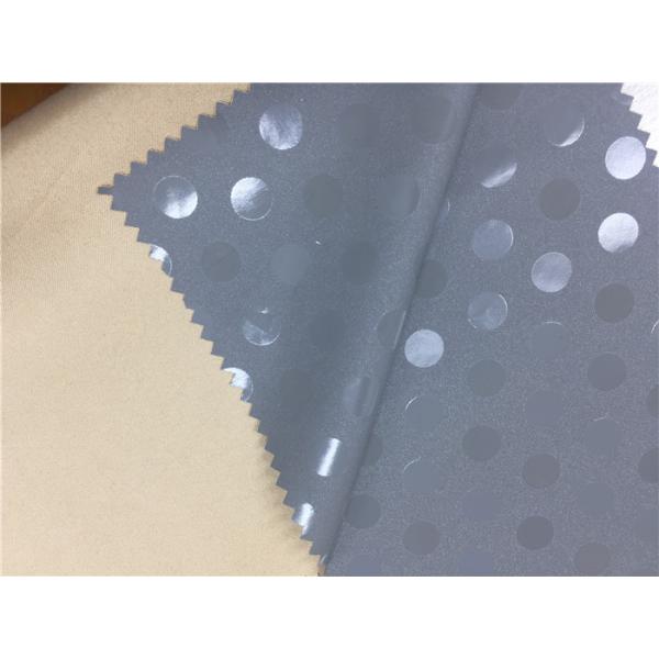 With Transparent Dot Garment Leather Fabric For Wadded Coat 0.2mm Grey Color Pu Coated