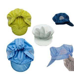 Cleanroom Cap Anti-static Hat Lint free ESD Work Cap Workshop esd Hat Clean Room